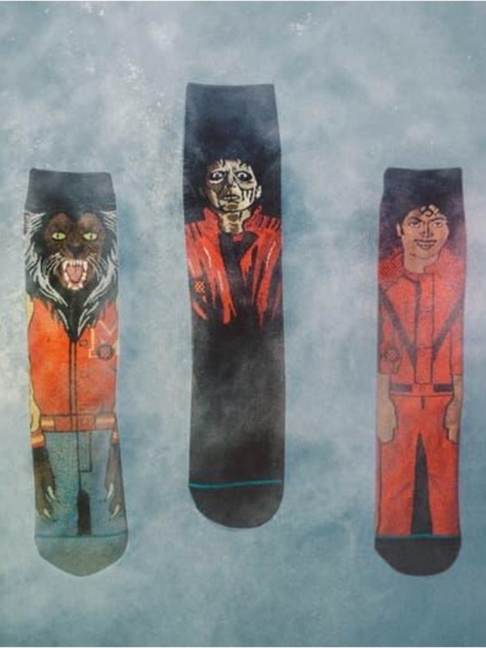 Stance x Michael Jackson Thriller 3-Pack Socks NIB Limited Edition NWT